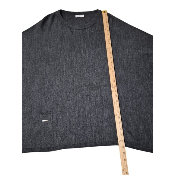 Mersea Boxy Sweater O/S Gray Relaxed Fit Coastal Vacation Slouchy - Picture 6 of 6